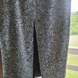 Rabal Black & White Tweed lined classic skirt sz 8